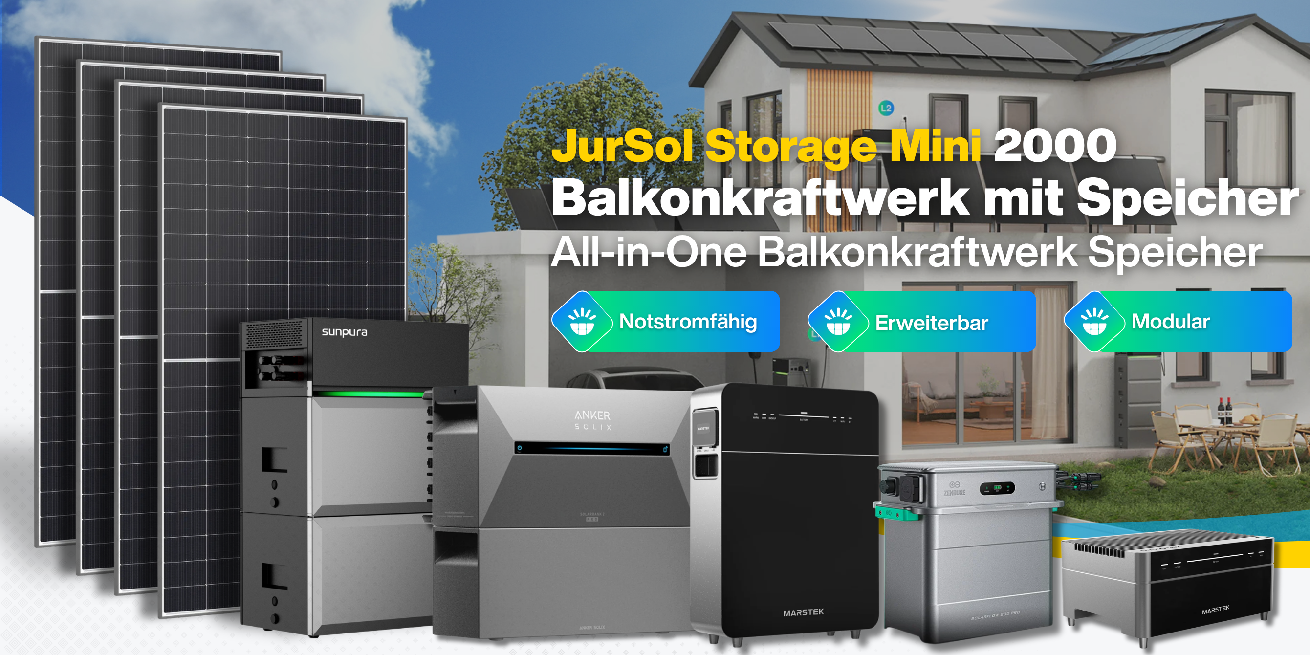 Balkonkraftwerke mit Speicher